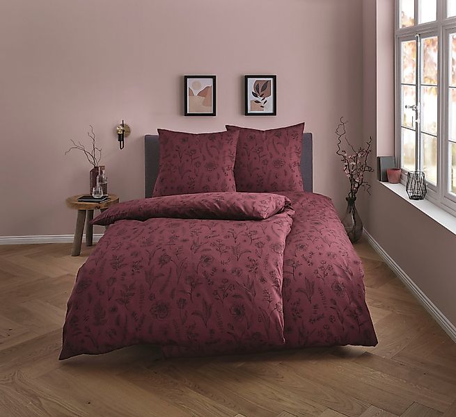 Kleine Wolke Bettwäsche "Lisse" 2 Stk. tlg. mit feinen Blumenmotiven günstig online kaufen