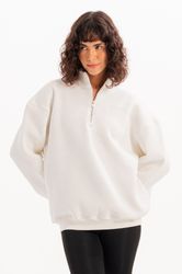 JUSTEVER Sweatshirt Oversize-Fit-Damen-Sweatshirt mit Stehkragen und günstig online kaufen