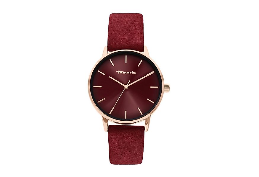 Tamaris Quarzuhr TT-0231-LQ, Armbanduhr, Damenuhr, Lederarmband, analog günstig online kaufen