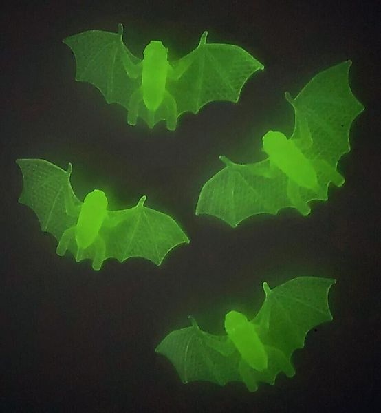 Fries Dekofigur 4 Stück Deko Fledermäuse Nachtleuchtend 12 x 4 cm Halloween günstig online kaufen