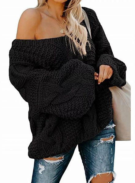 AFAZ New Trading UG Langarmshirt Strickpullover Damen Oversize Pullover dic günstig online kaufen