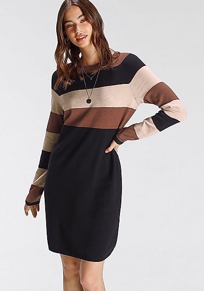 Tamaris Strickkleid aus Feinstrick, für Casualmode und Frühling, gestreifte günstig online kaufen