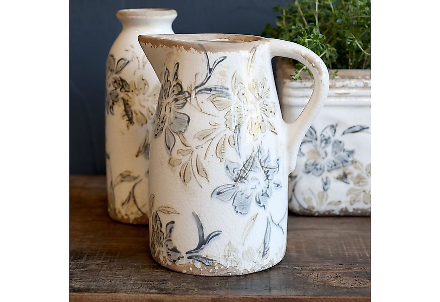 Chic Antique Tischvase Chic Antique * Croix Kanne Vase H19/D11 cm creme Ker günstig online kaufen