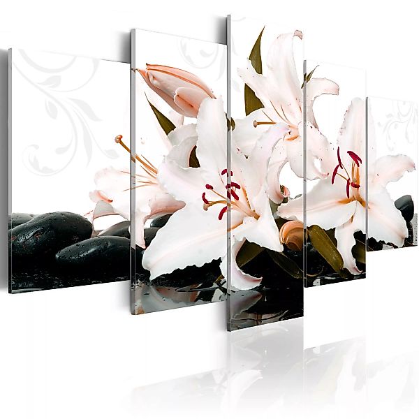 Wandbild - Zen stones and lilies günstig online kaufen