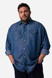 Men Plus Kurzarmhemd Men+ Jeansoptik-Hemd Langarm günstig online kaufen