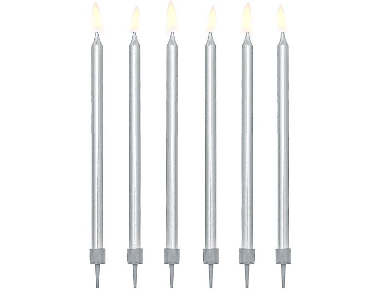 partydeco Geburtstagskerze, Geburtstagskerzen mit Halter 12.5cm günstig online kaufen