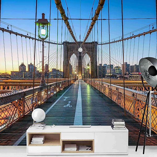 Fototapete Morgenblick von der Brooklyn Bridge günstig online kaufen