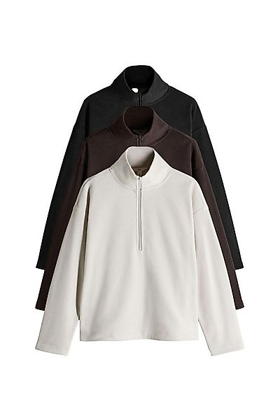 The Set Fleecepullover The Set Microfleece-Oberteile mit RV, 3er-Pack (3-tl günstig online kaufen