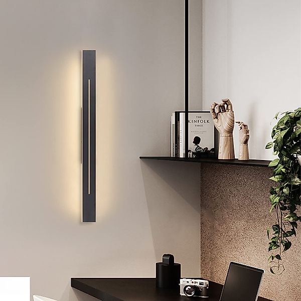 Nettlife LED Wandleuchte Innen Schwarz 100/60/30CM günstig online kaufen