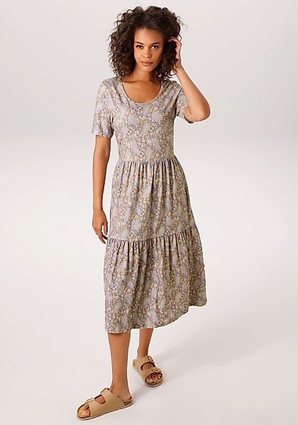 Aniston CASUAL Sommerkleid mit romantischem Blumendruck und Paisley-Muster günstig online kaufen