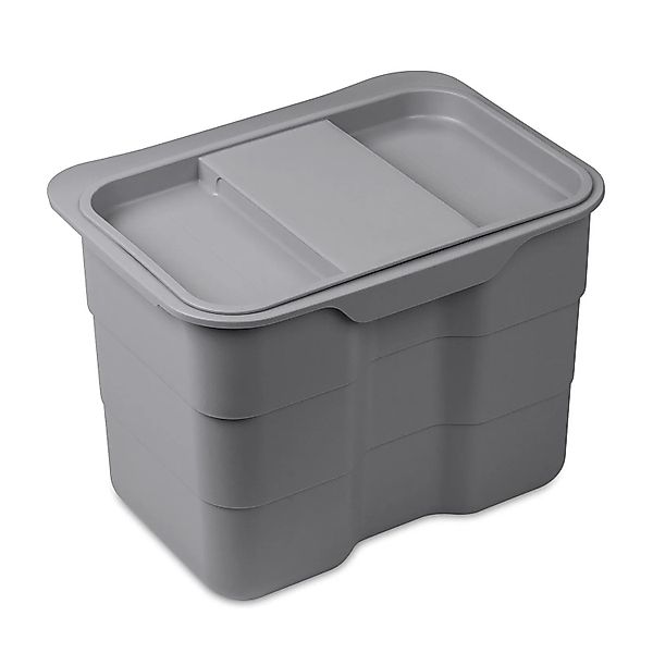 SOTECH Essensa Biobin Grau mit Deckel 4,2 Liter Multifunktionsbehälter günstig online kaufen