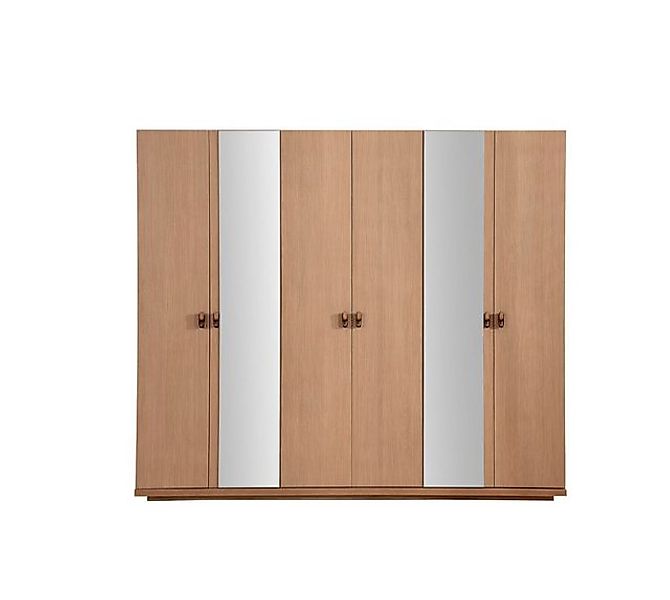 Xlmoebel Kleiderschrank Neuartiger Holzschrank in Beige für Schlafzimmer mi günstig online kaufen