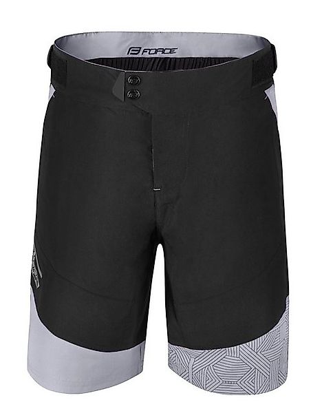 FORCE Fahrradhose FORCE Shorts STORM schwarz-grau günstig online kaufen