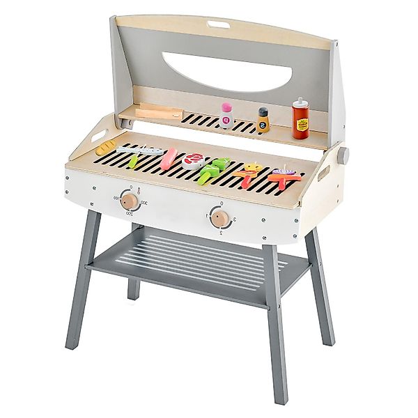 KOMFOTTEU Kinder-Grill Spielzeugset, aus Holz mit günstig online kaufen