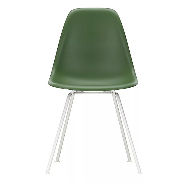 Vitra - Eames Plastic Side Chair DSX Gestell weiß - forest/Sitzschale Polyp günstig online kaufen