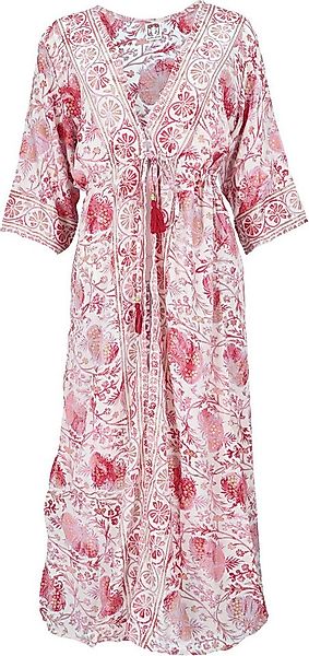 Guru-Shop Kimono Kimonokleid, seidig glänzender Boho Kimono,.., alternative günstig online kaufen