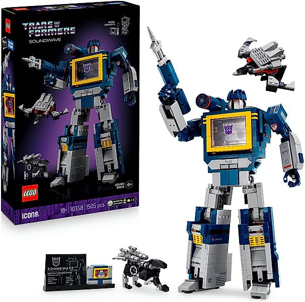 LEGO® Transformers: Soundwave (10358), LEGO Icons Konstruktionsspielsteine, günstig online kaufen