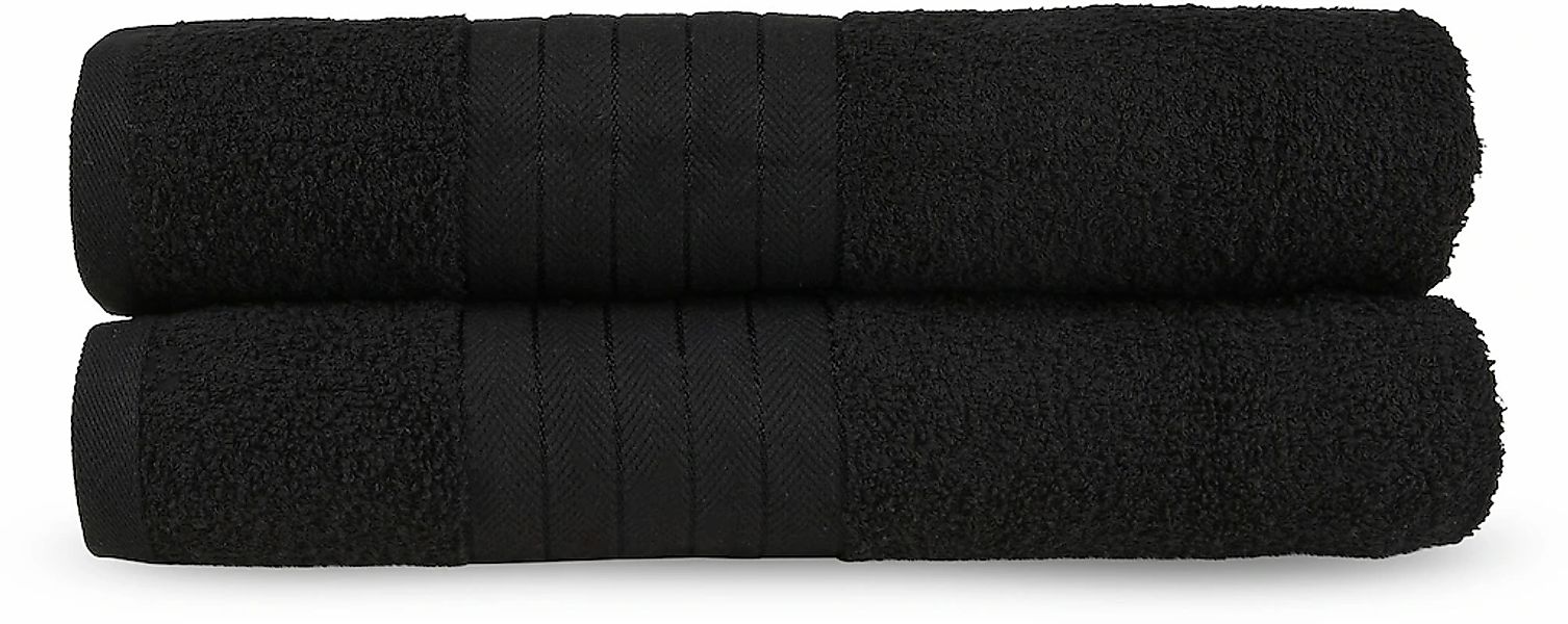 good morning Badetuch "Uni Towels" Baumwolle, Walkfrottee, Bordüre, 500 GSM günstig online kaufen
