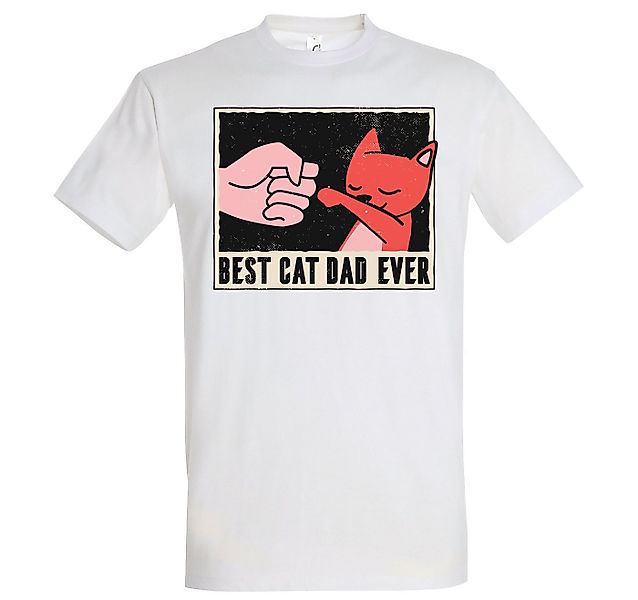 Youth Designz T-Shirt Best Cat Dad Ever Herren Shirt mit lustigem Frontprin günstig online kaufen