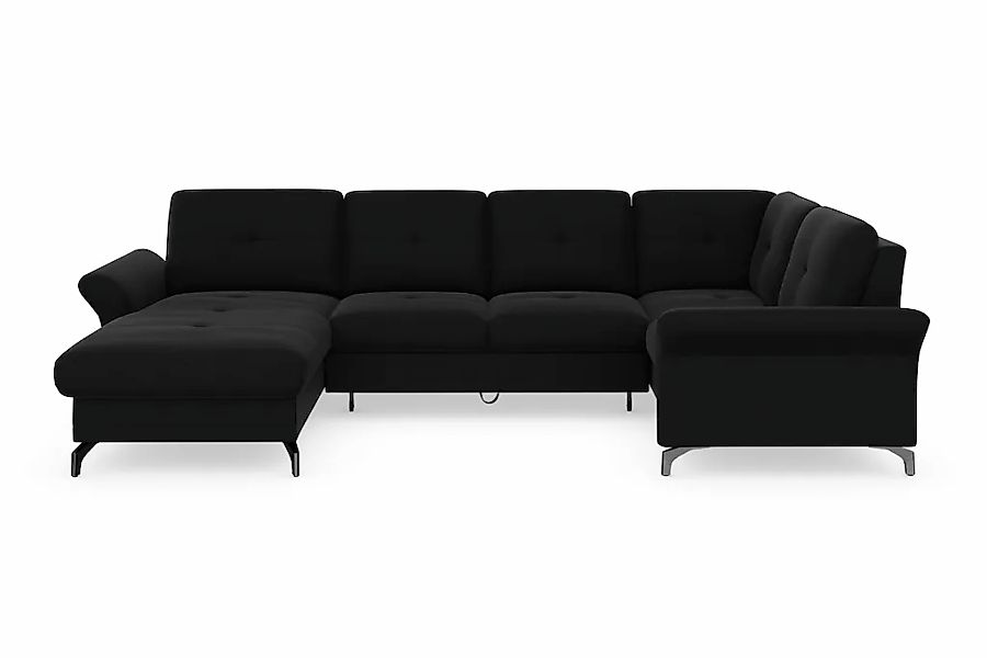 Home affaire Wohnlandschaft "Calando U-Form" wahlweise mit Bettfunktion, Be günstig online kaufen