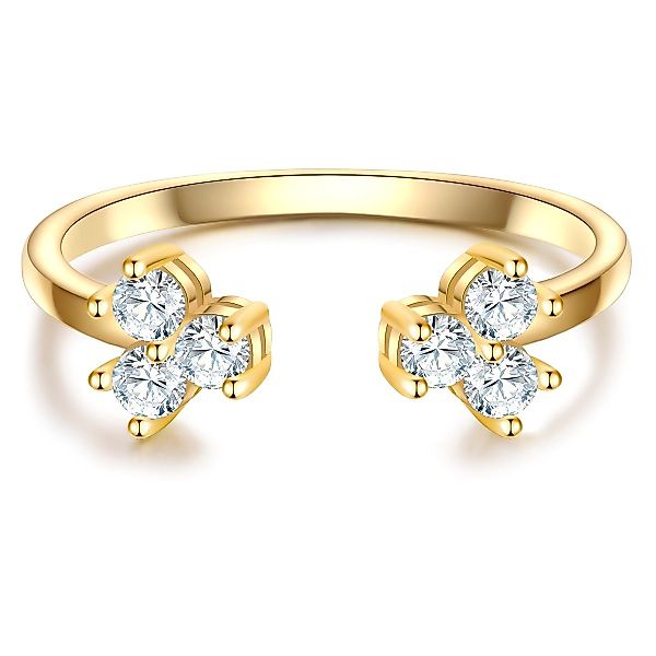Glanzstücke München Silberring gelbgold, aus Sterling günstig online kaufen
