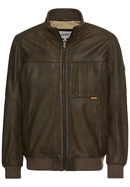 camel active Lederjacke mit Bomberkragen günstig online kaufen