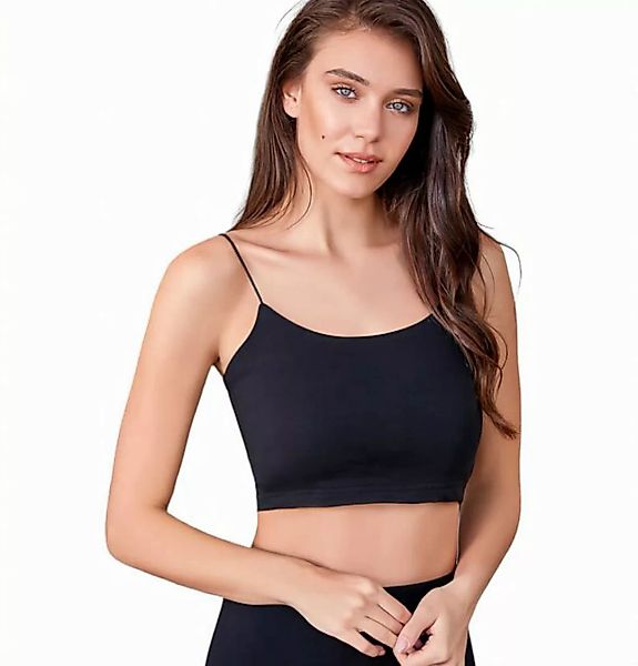 Berrak Collection Crop-Top 2er Pack Damen Tank Tops Ärmelloses Bustier Spor günstig online kaufen