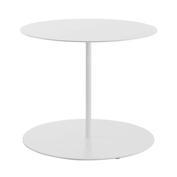 Cappellini - Gong Beistelltisch - weiß/matt/Größe 1 / H x Ø 42x50cm günstig online kaufen