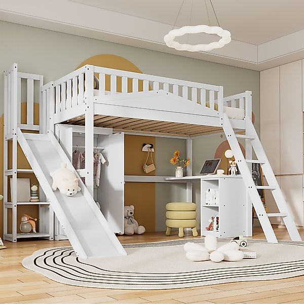 HAUSS SPOLE Kinderbett 90x200cm mit Fallschutzgitter, günstig online kaufen