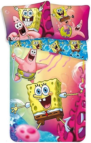 Spongebob Schwammkopf Wendebettbezug Sponge Bob Schwammkopf Bettwäsche Set günstig online kaufen