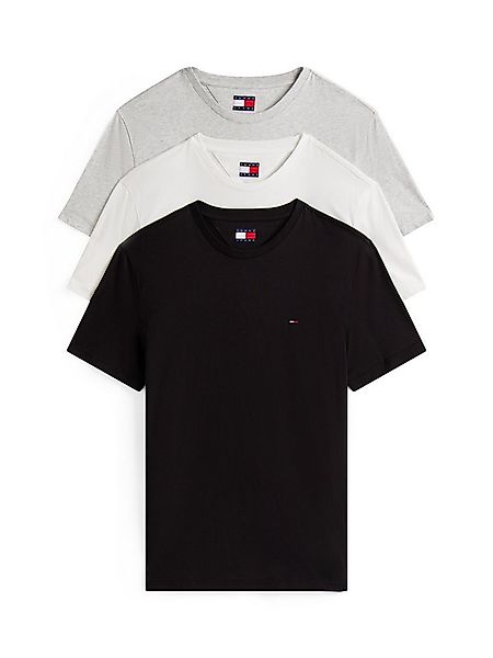 Tommy Jeans T-Shirt TJM EXTRA SLIM 3 PACK (Packung, 3-tlg) Mit Rundhalsauss günstig online kaufen