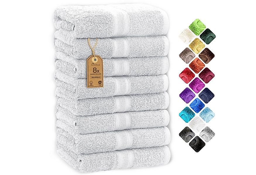NatureMark Handtücher Handtuch 500gsm (8er-Set), 100% Baumwolle (8-St), 8X günstig online kaufen