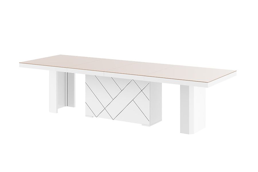designimpex Esstisch Design HEK-111 Cappuccino / günstig online kaufen
