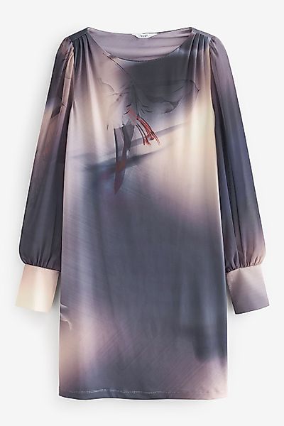 Next Minikleid Langärmliges Minikleid mit Bündchen, günstig online kaufen