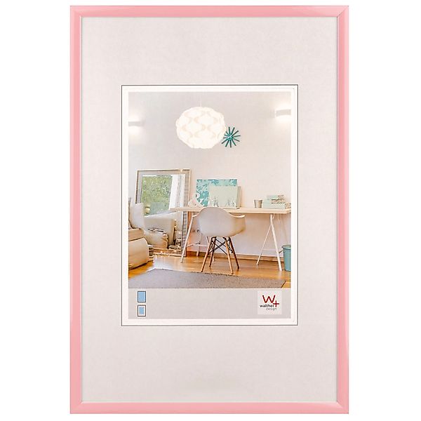 walther design New Lifestyle Kunststoff Bilderrahmen 15x20 cm Rosa KV520Q günstig online kaufen