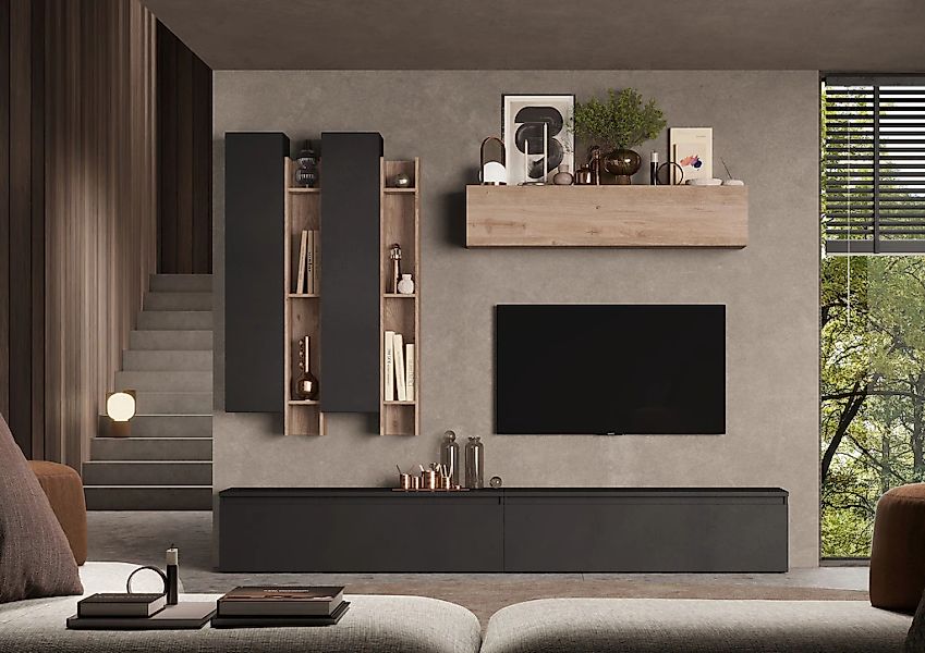 Home affaire Wohnwand "Infinity, 7tlg. Breite 276 cm, Höhe variabel, Schran günstig online kaufen