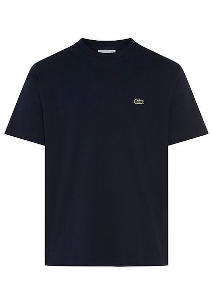 Lacoste T-Shirt Rundhalsausschnitt, Jersey-Qualität aus reiner Baumwolle günstig online kaufen