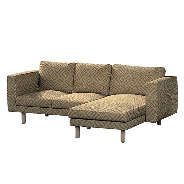 Bezug für Norsborg 3-Sitzer Sofa mit Recamiere, mocca, Norsborg Bezug für 3 günstig online kaufen