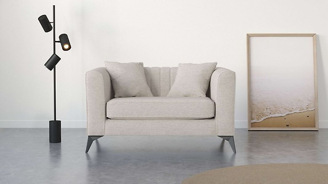 Places of Style Loveseat »MATTHEW Loungesessel, Maße B/T/H: 130/86/74 cm«, günstig online kaufen