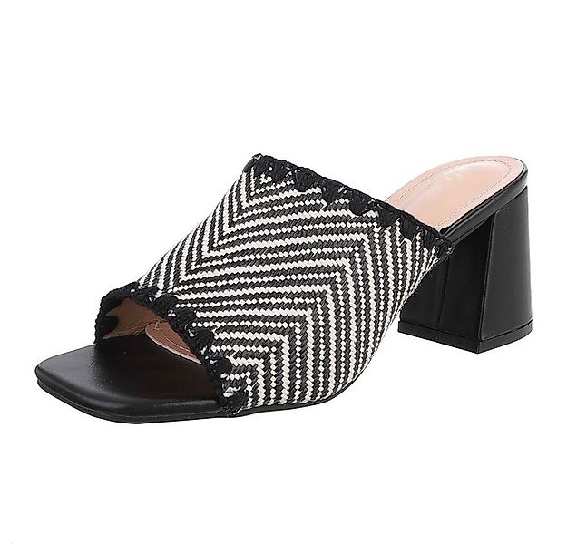 Ital-Design Elegante Mules mit Absatz für Damen - Komfort und Stil Pantolet günstig online kaufen