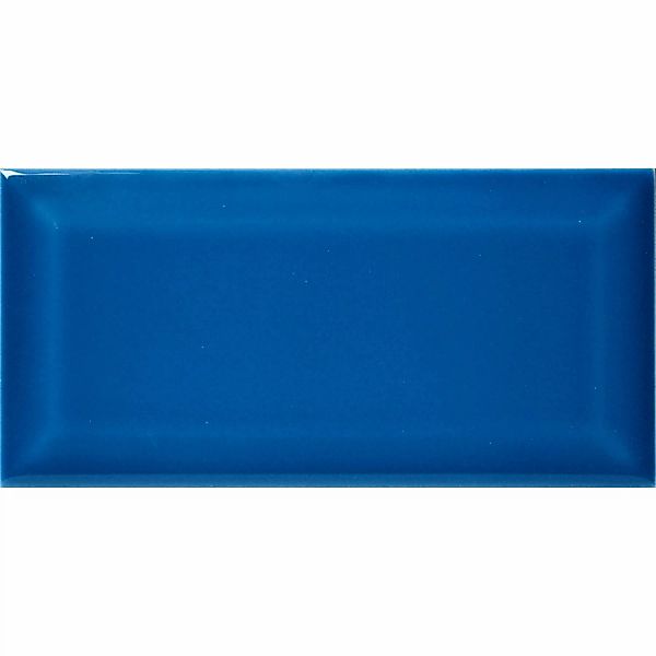 Wandfliese Metro Facette Blau Glasiert Glänzend 7,5 cm x 15 cm günstig online kaufen