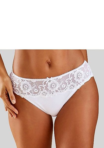LASCANA Bikinislip Wanda mit Stickerei Spitze in floraler Optik günstig online kaufen