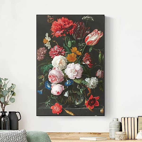 Akustik-Wechselbild Jan Davidsz de Heem - Stillleben mit Blumen in einer Gl günstig online kaufen