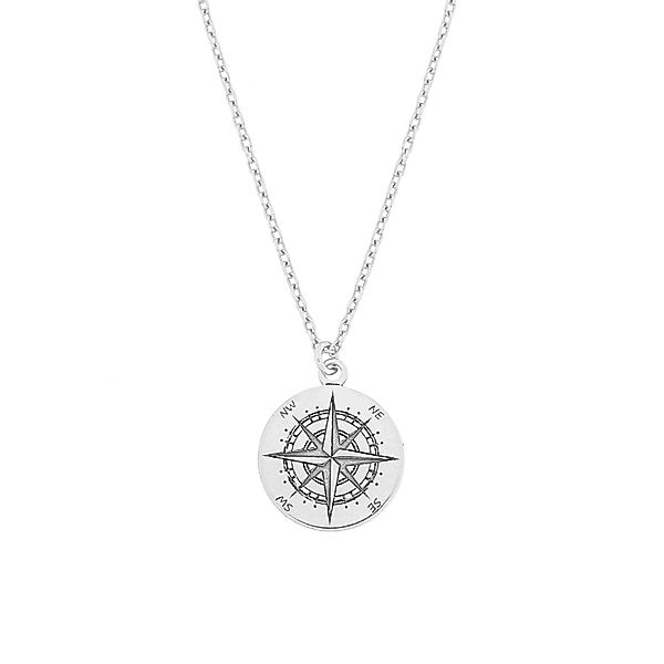 SCHOSCHON Kette mit Anhänger Halskette Kompass günstig online kaufen