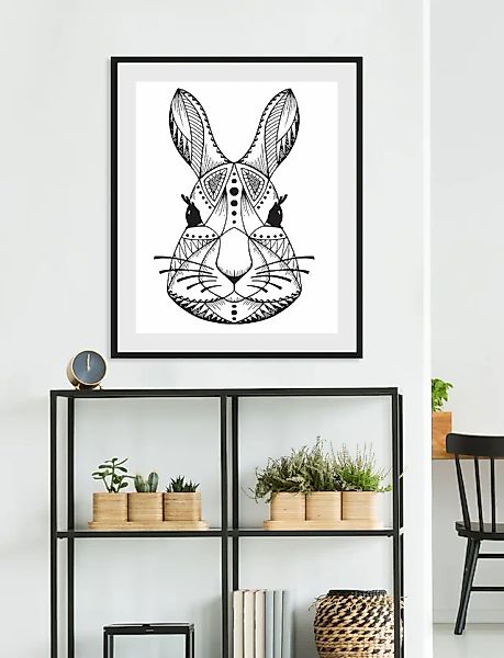 queence Bild »Edvin« Abstrakt   Figuren   Hase   Hasen   Haustiere   Kunst günstig online kaufen