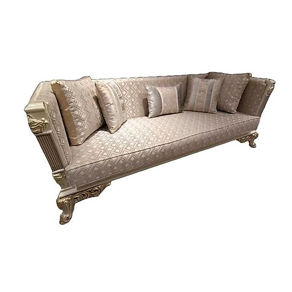 Xlmoebel 3-Sitzer Luxuriöses 3-Sitzer Sofa für das Wohnzimmer in Beige, Her günstig online kaufen