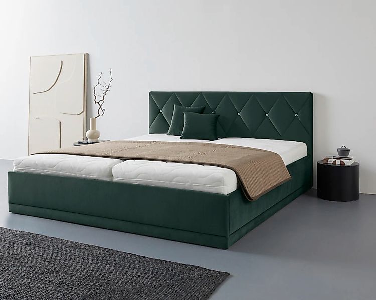 Westfalia Schlafkomfort Polsterbett "Adamas" auch mit Bettkasten, Knopfheft günstig online kaufen