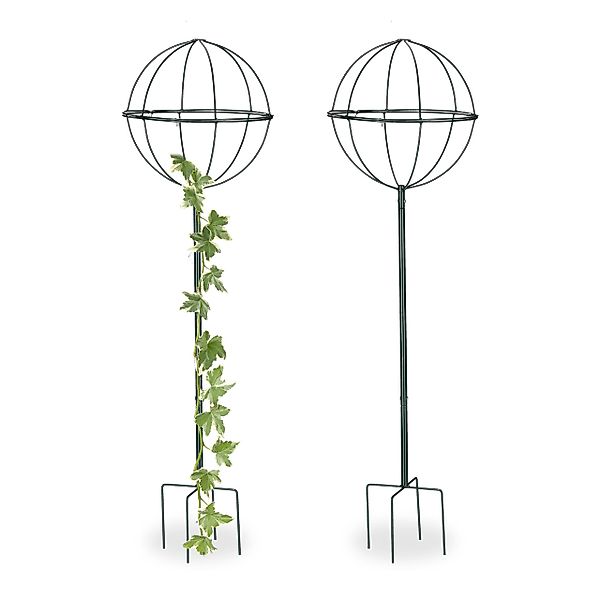 relaxdays Rosenbogen Rankhilfe Kugel 2er Set, günstig online kaufen