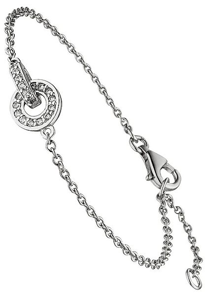 JOBO Armband, 925 Silber mit 20 Zirkonia günstig online kaufen