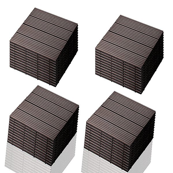 euroharry WPC-Fliesen 44-St. 4m² Terrassenplatten, 30x30 günstig online kaufen